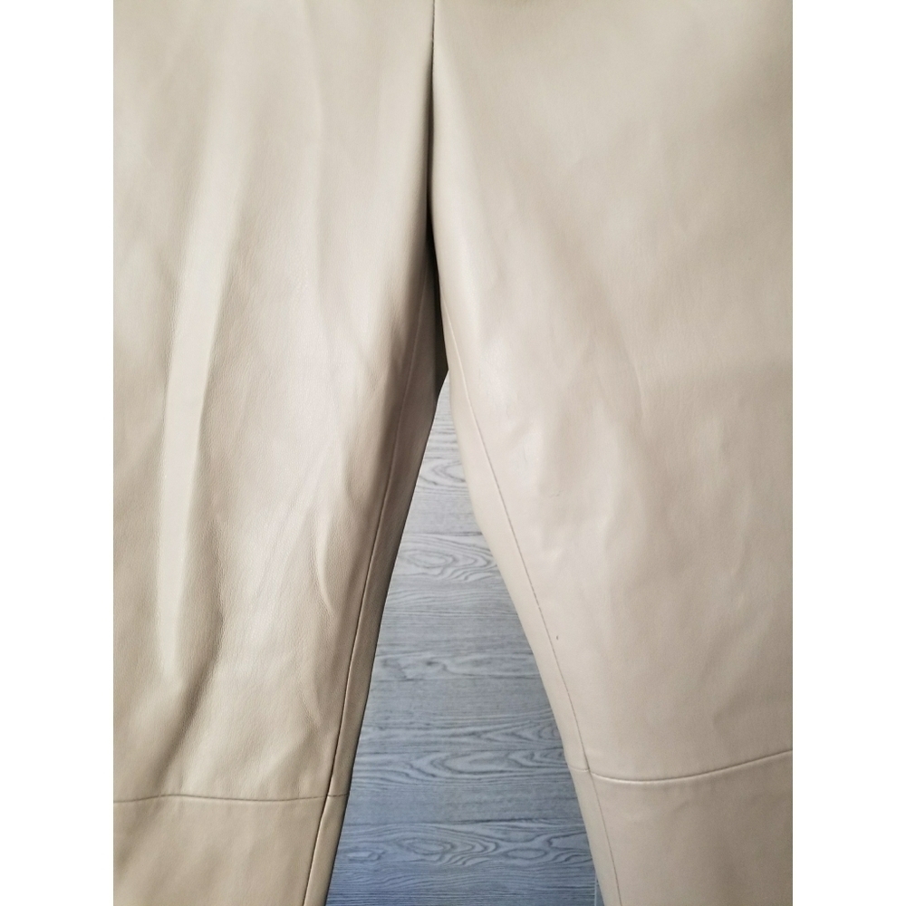 ZARA // faux leather leggings tan mink grey - Picture 9 of 16